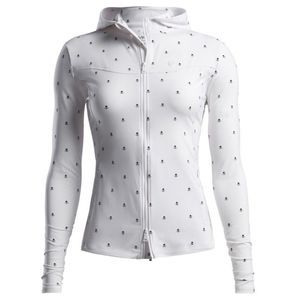 G/FORE White Hooded Jacket with Black Accents
